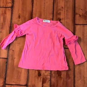 Pink long sleeve shirt 6-12m